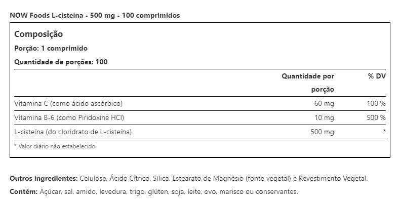 L- CYSTEINE (L-CISTEINA)