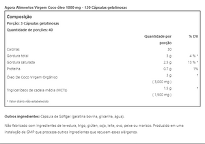 VIRGIN COCONUT OIL ORGANIC (ÓLEO DE COCO VIRGEM)