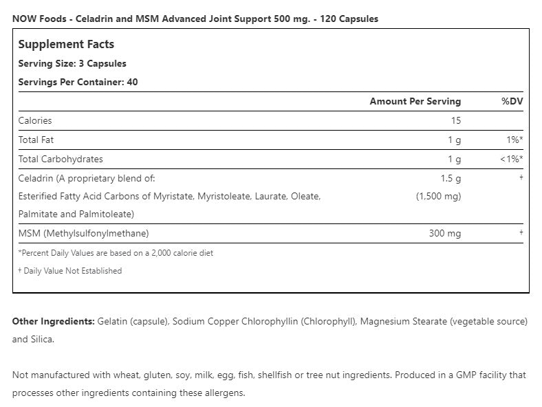 CELADRIN® & MSM
