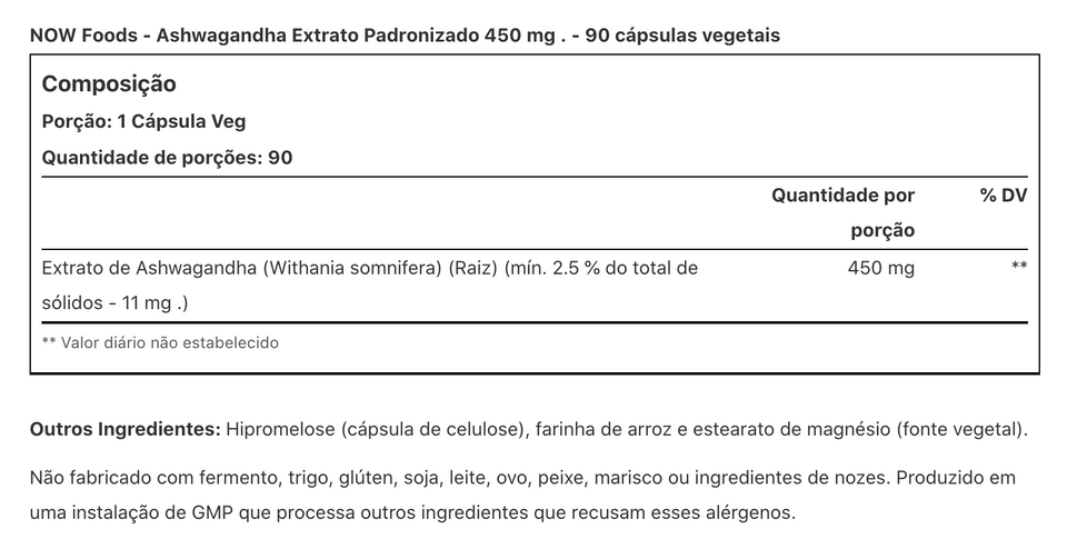 ASHWAGANDHA 450 mg