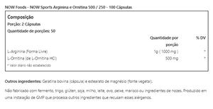 L- ARGININE & ORNITHINE (L-ARGININA + ORNITINA)