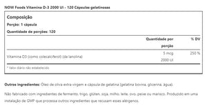 VITAMIN D-3 2,000 U.I.120 SOFTGELS