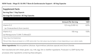 MEGA D-3 & MK7 (150MCG/180 MCG)