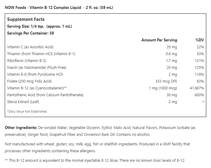 VITAMIN B-12 LIQUID COMPLEX