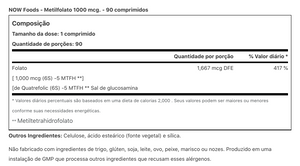 METHYL FOLATE (ÁCIDO FÓLICO -  CO-ENZIMA DE VIT. B)